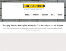 Tablet Screenshot of jrprecast.com